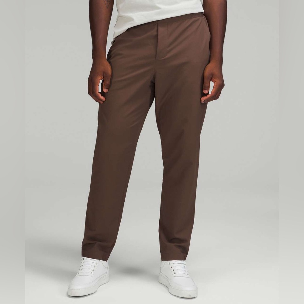 Lululemon New Venture Trouser *Pique Fabric Dark Mocha Brown Casual Pant size L